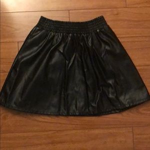 Bcbg Black pleather skirt